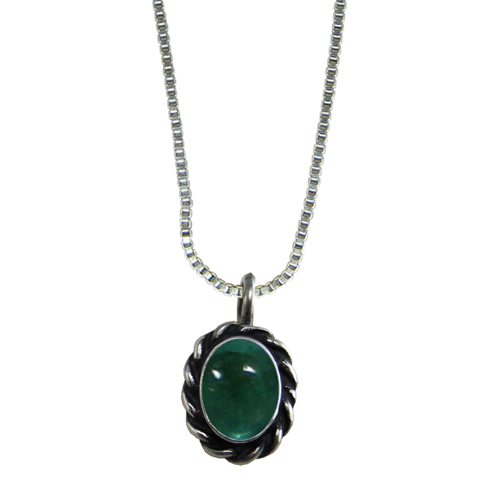Sterling Silver Little Fluorite Pendant Necklace